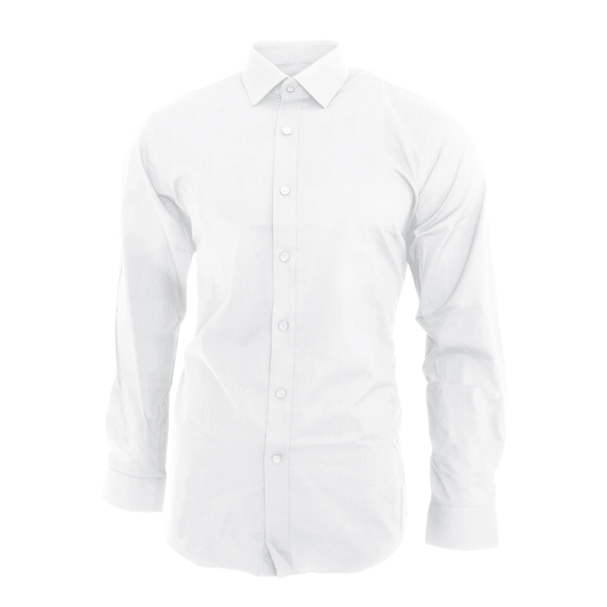 Brook Taverner Mens Pisa Long Sleeve Slim Fit Shirt (White) - PC2637