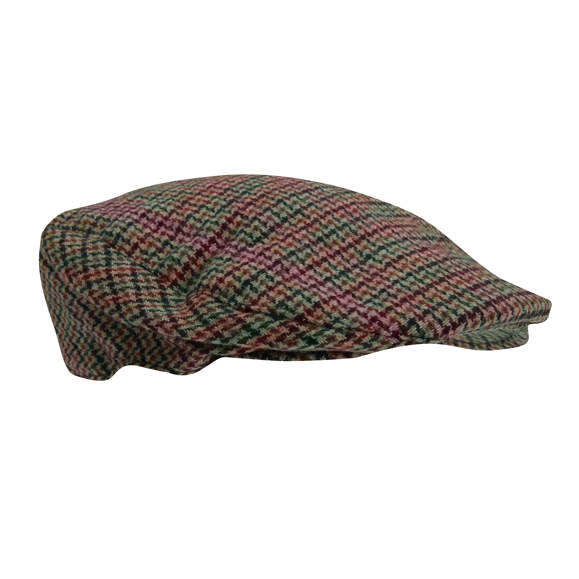 Mens Tweed Wool Blend Flat Cap (Design 2) - HA339