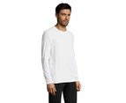 SOLS Mens Sporty Long Sleeve Performance T-Shirt (White) - PC2903