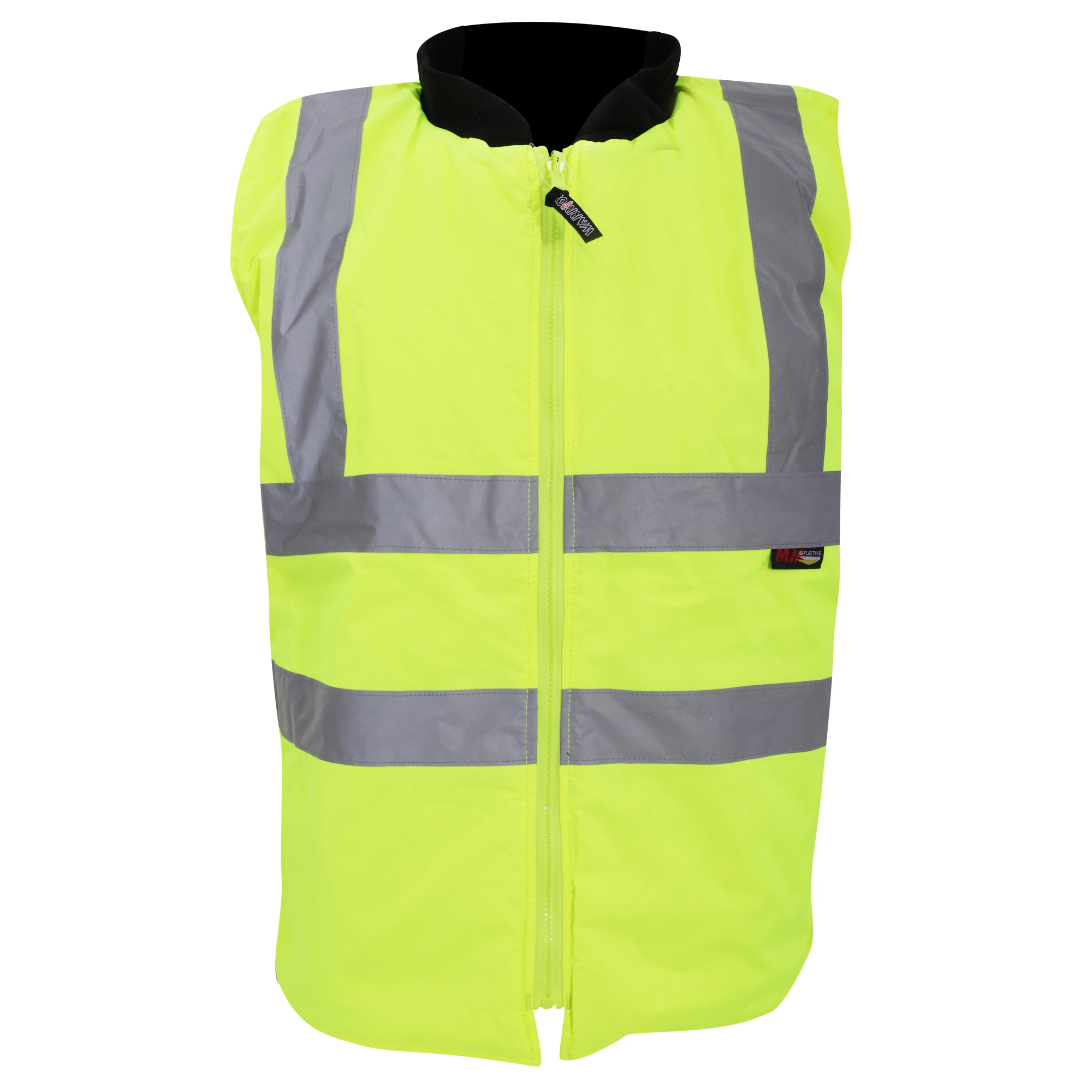 Warrior Mens Phoenix High Visibility Safety Bodywarmer Jacket (Fluorescent Yellow) - PC271