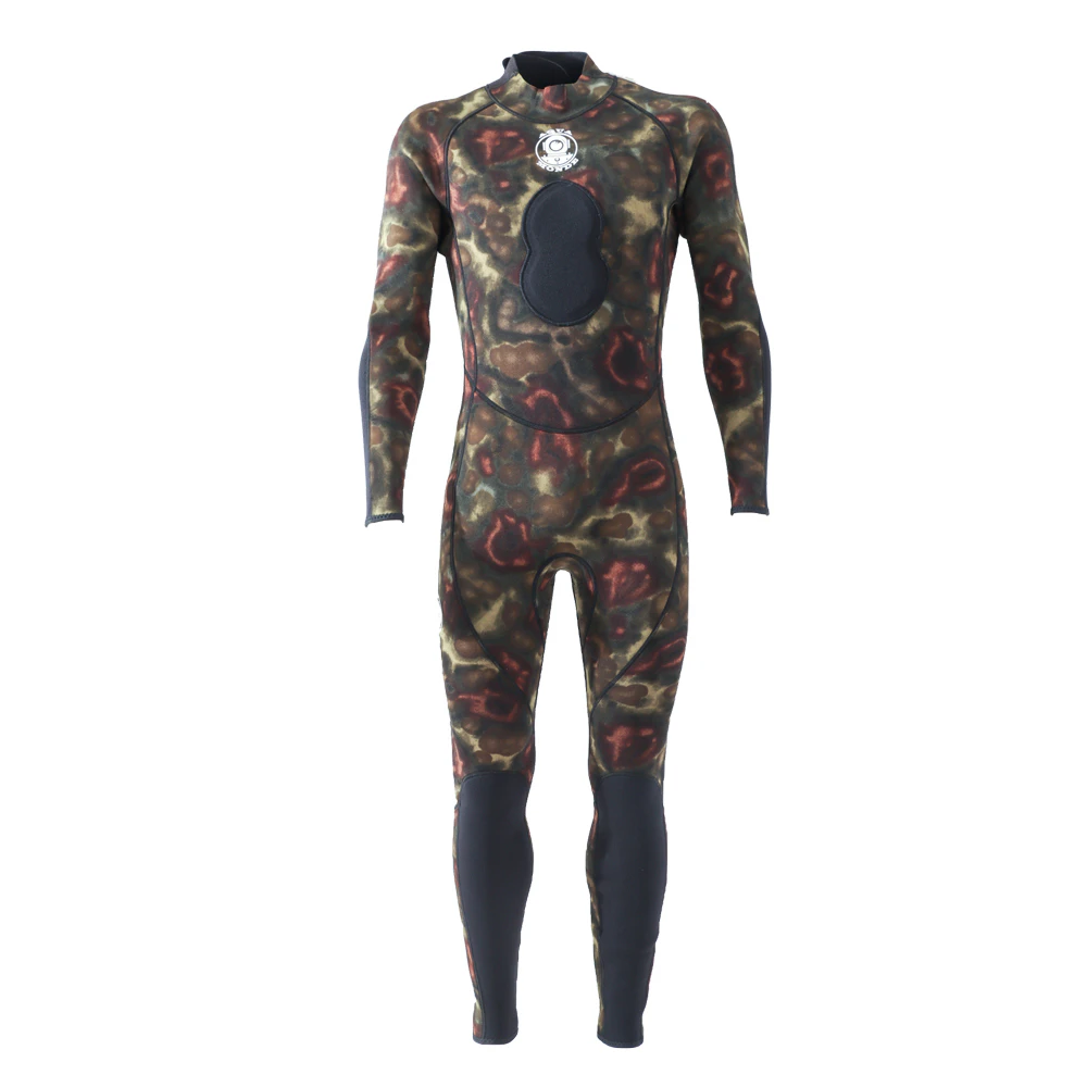 AquaMonde Mens Spearfishing Camo Wetsuit 3mm 2XL - No