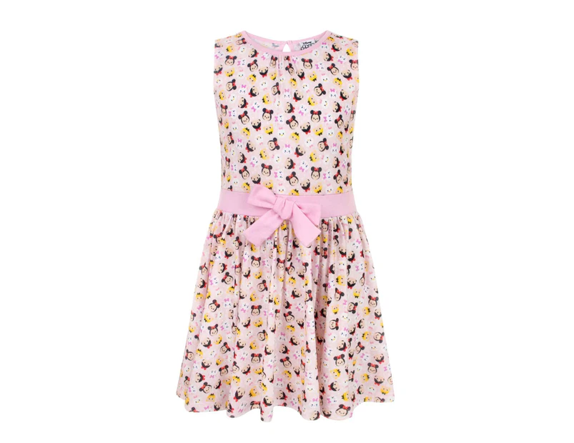 Tsum Tsum Girls Summer Skater Dress (Pink) - NS7640