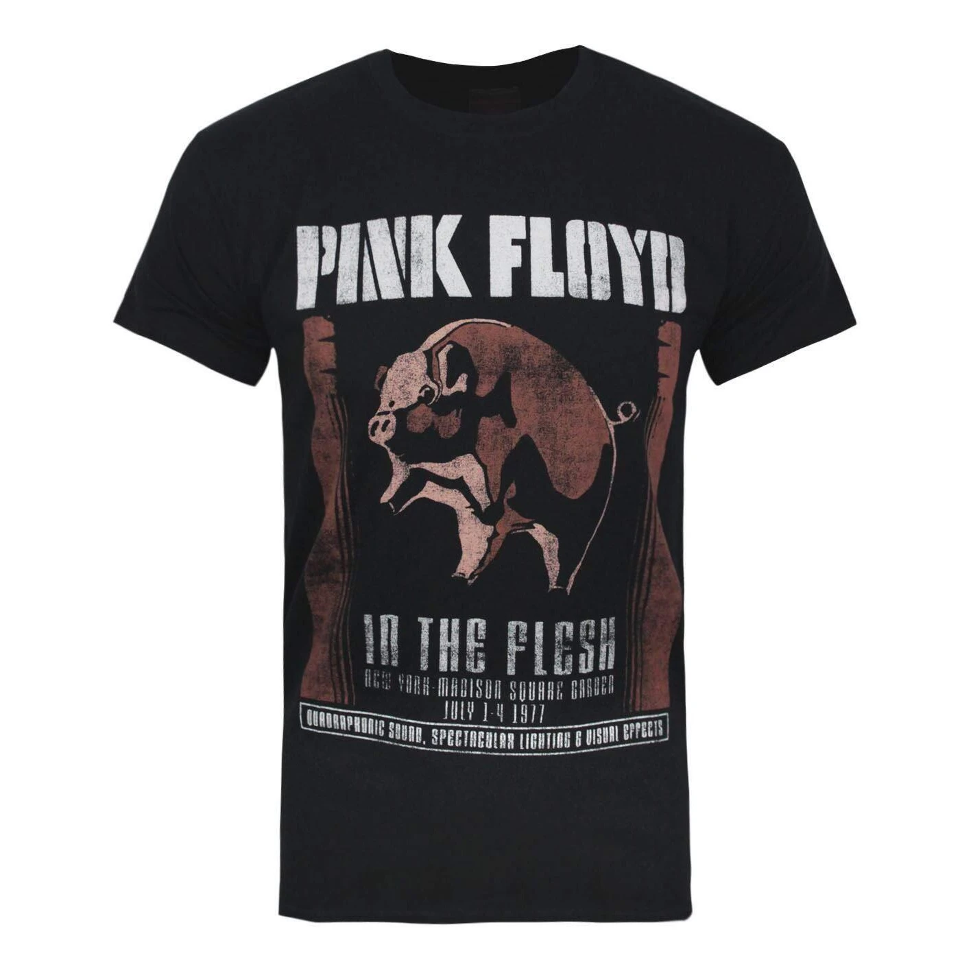 Pink Floyd Mens In The Flesh T-Shirt (Black) - NS4024