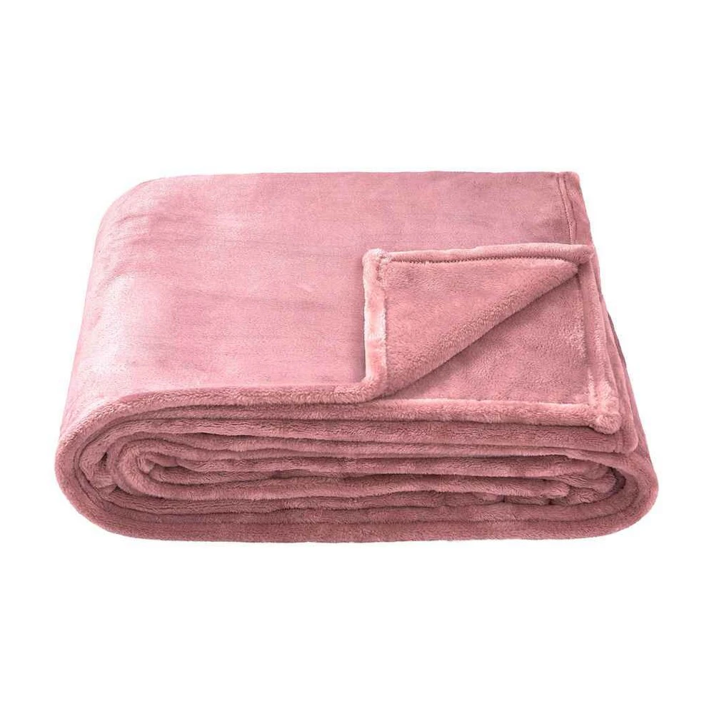 Brand Lab Fleece Plain Blanket (Blush Pink) - PC5557