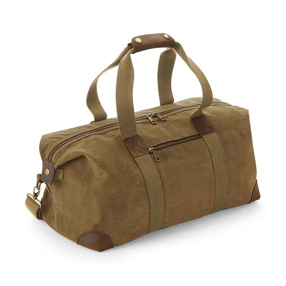 Quadra Heritage Leather Handled Holdall (Desert Sand) - PC5383