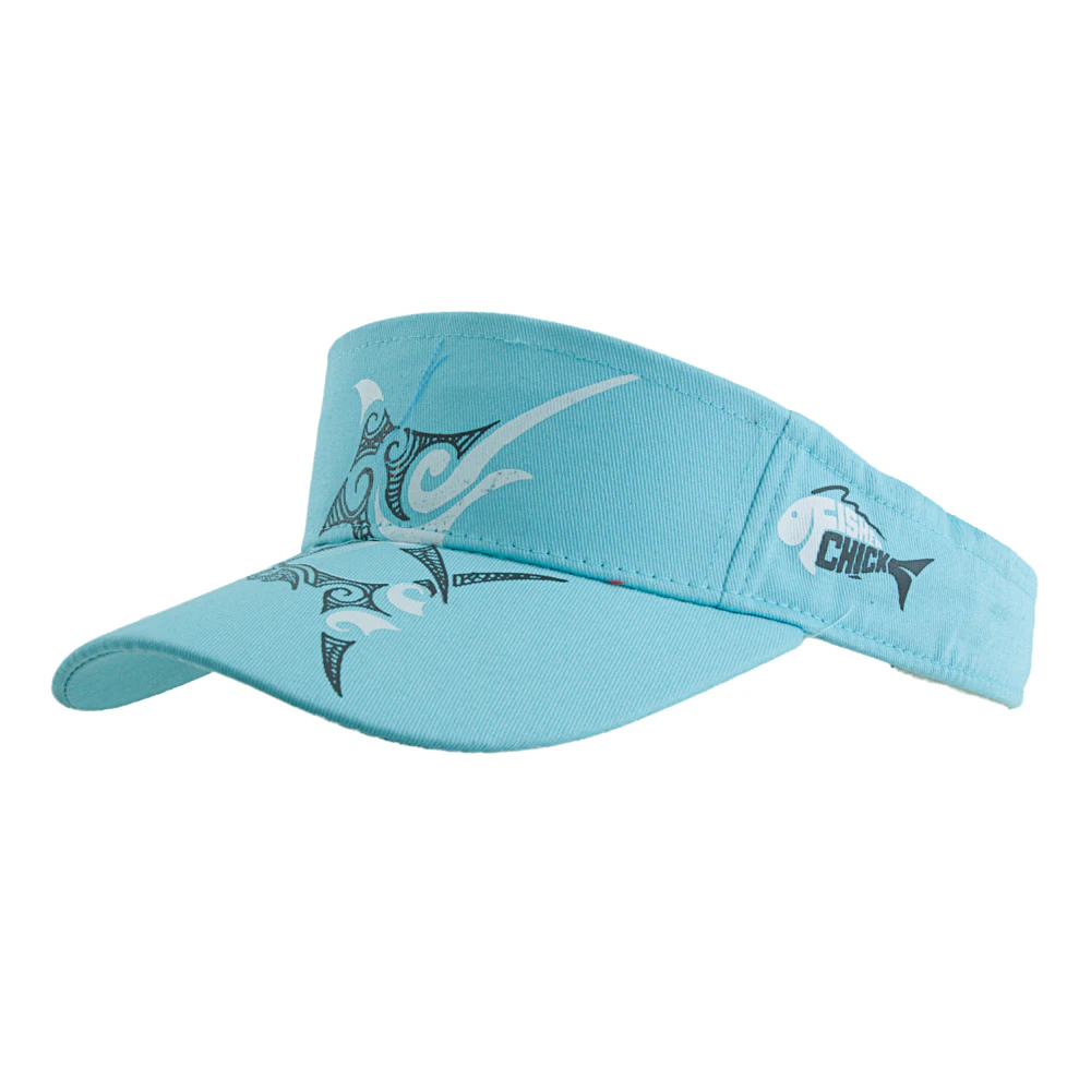 Fisherchick Te Moko Marlin Visor Teal - Blue