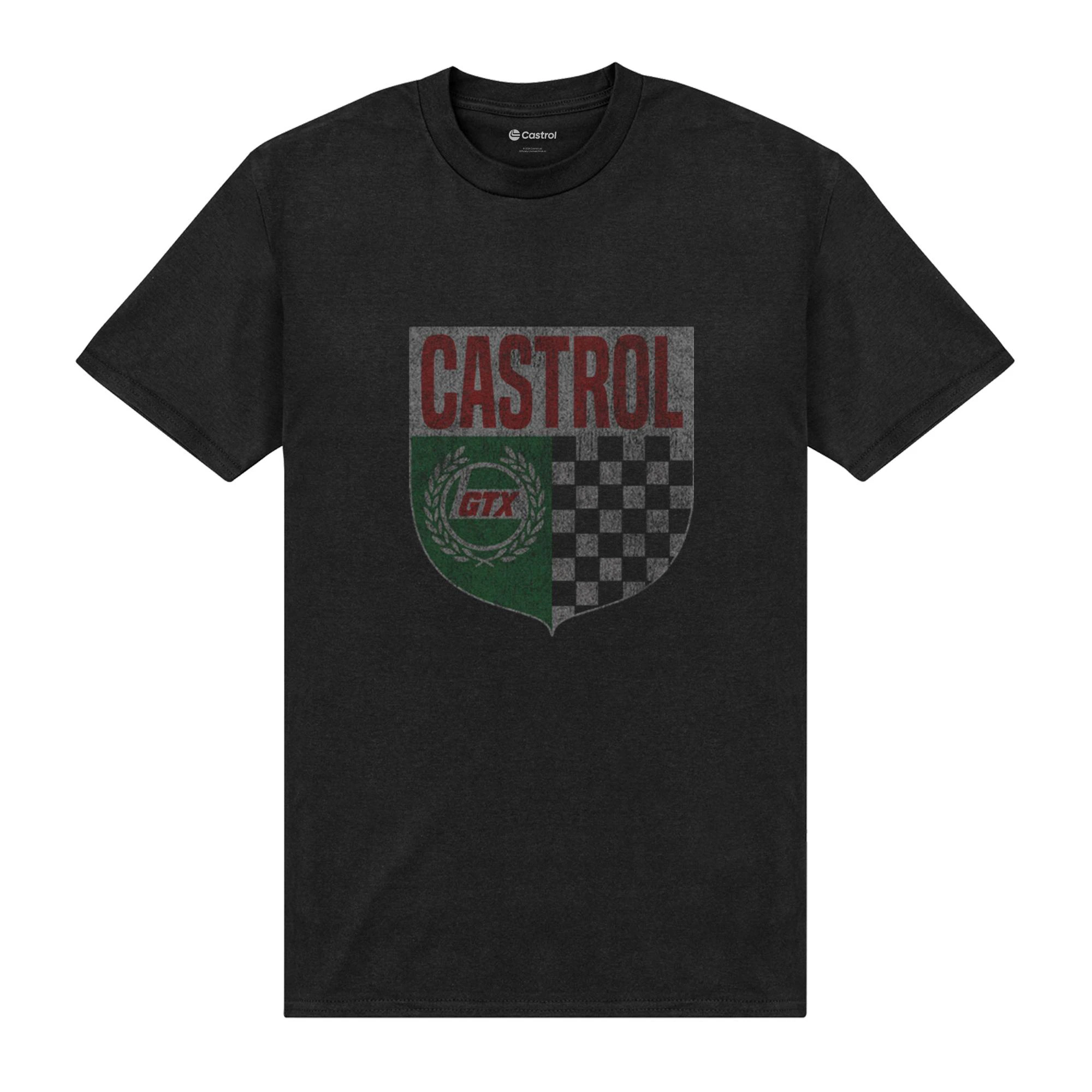 Castrol Unisex Adult Shield T-Shirt (Black) - PN230