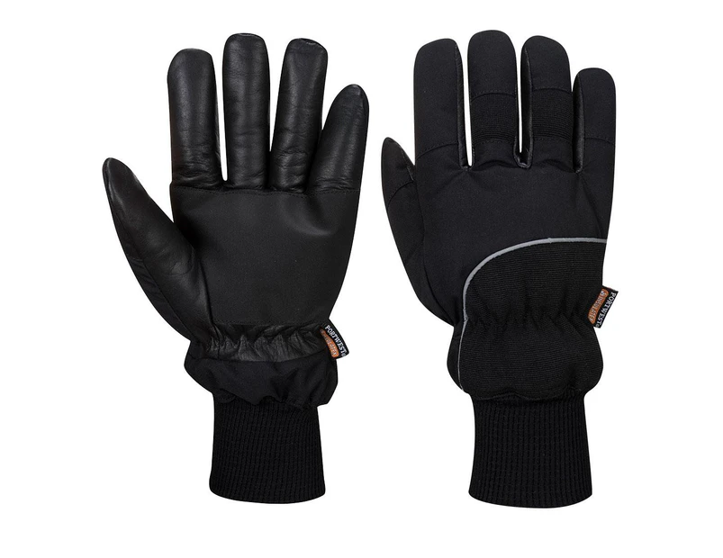 Portwest Unisex Adult A751 Apacha Leather Cold Store Gloves (Black) - PW201