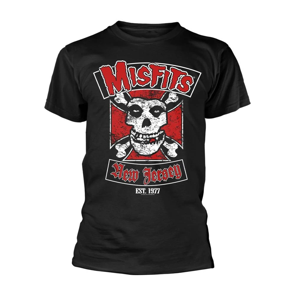 Misfits Unisex Adult Biker Design T-Shirt (Black) - PH2123