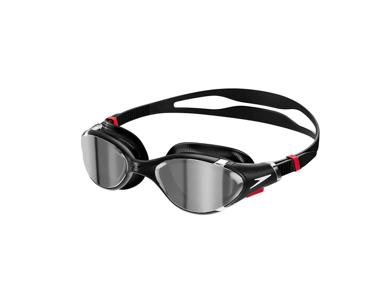 Speedo Unisex Adult 2.0 Mirror Biofuse Swimming Goggles (Black/Silver) - RD3078