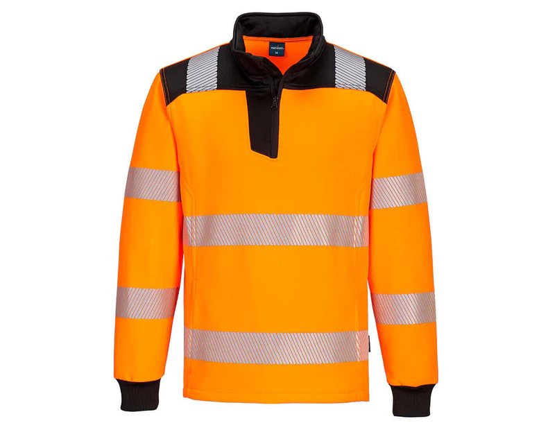 Portwest Unisex Adult PW3 High-Vis Safety Sweatshirt (Orange/Black) - PW692