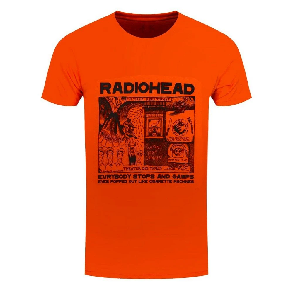 Radiohead Unisex Adult Gawps T-Shirt (Orange) - RO3160