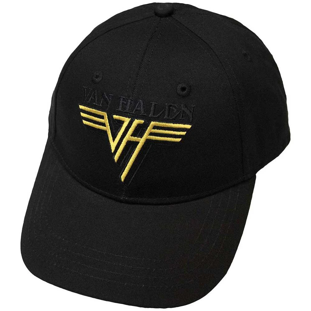 Van Halen Unisex Adult Text Logo Baseball Cap (Black/Yellow) - RO10686