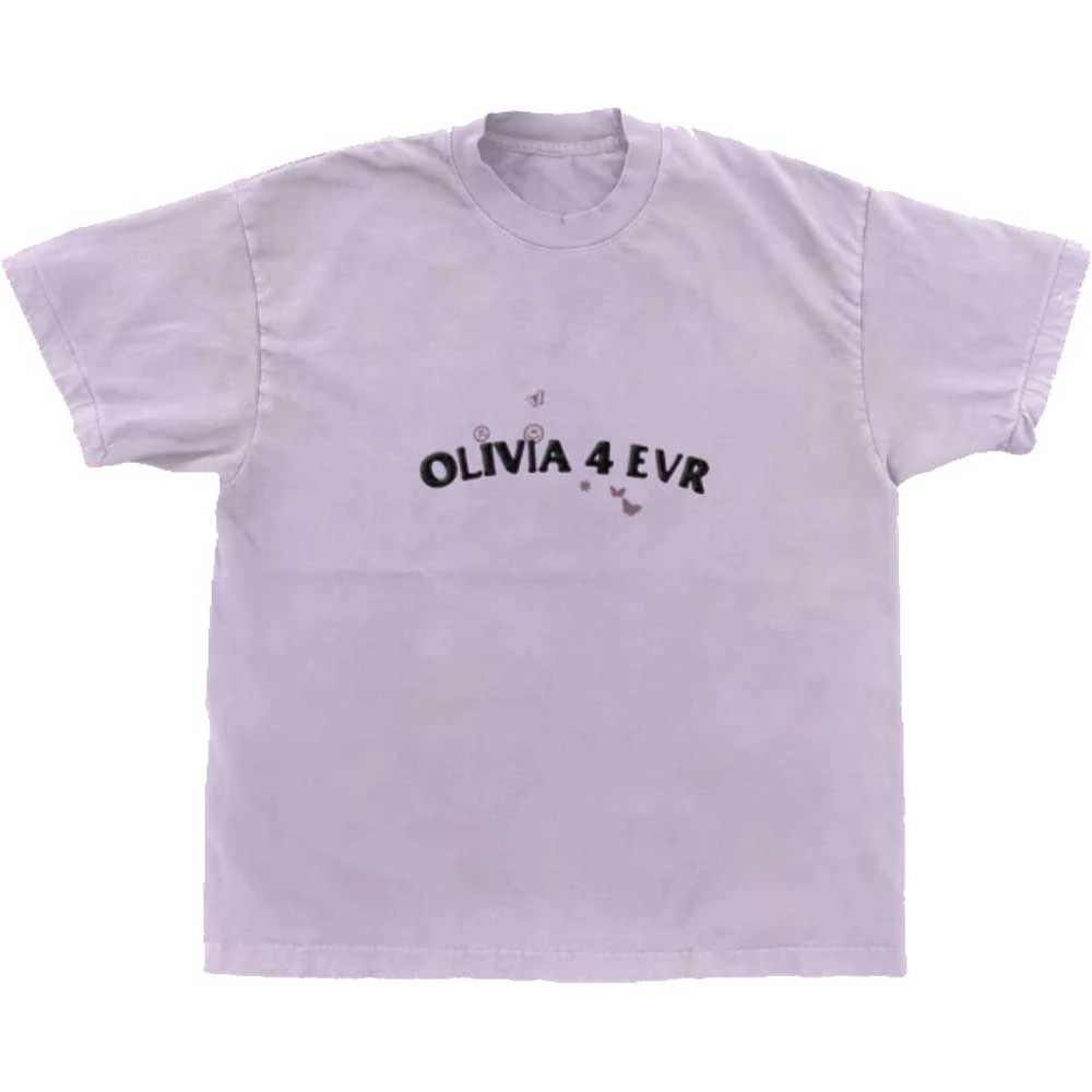 Olivia Rodrigo Unisex Adult Olivia 4 Evr Brutal T-Shirt (Purple) - RO10447