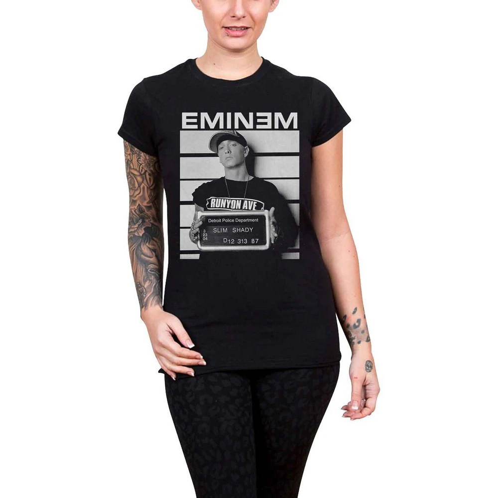 Eminem Womens Arrest T-Shirt (Black) - RO1902