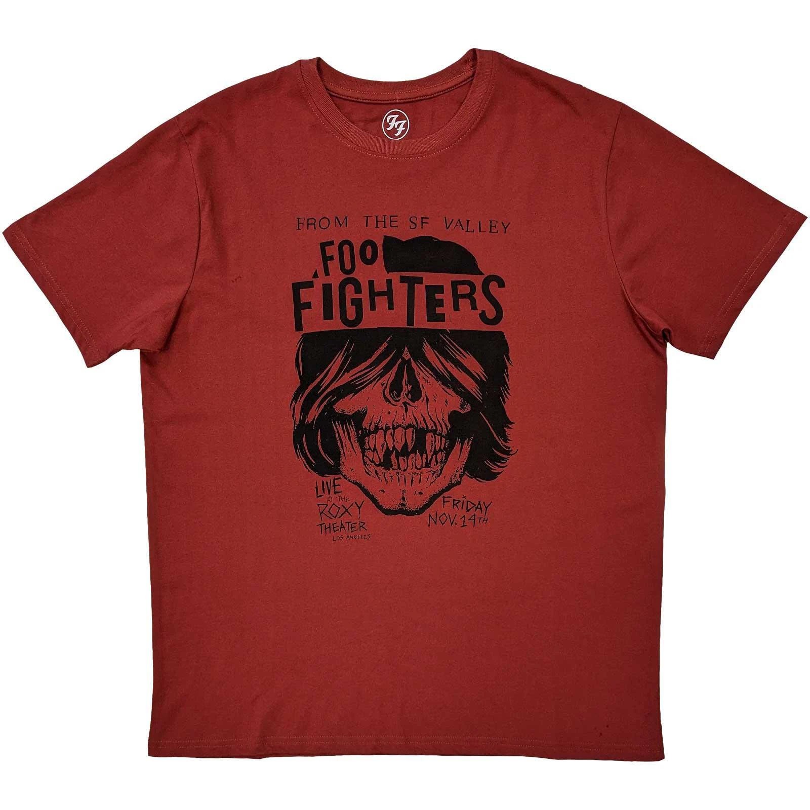 Foo Fighters Unisex Adult SF Valley T-Shirt (Red) - RO5920