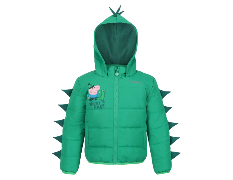 Regatta Childrens/Kids Wild & Free Peppa Pig Padded Jacket (Jellybean Green) - RG8350