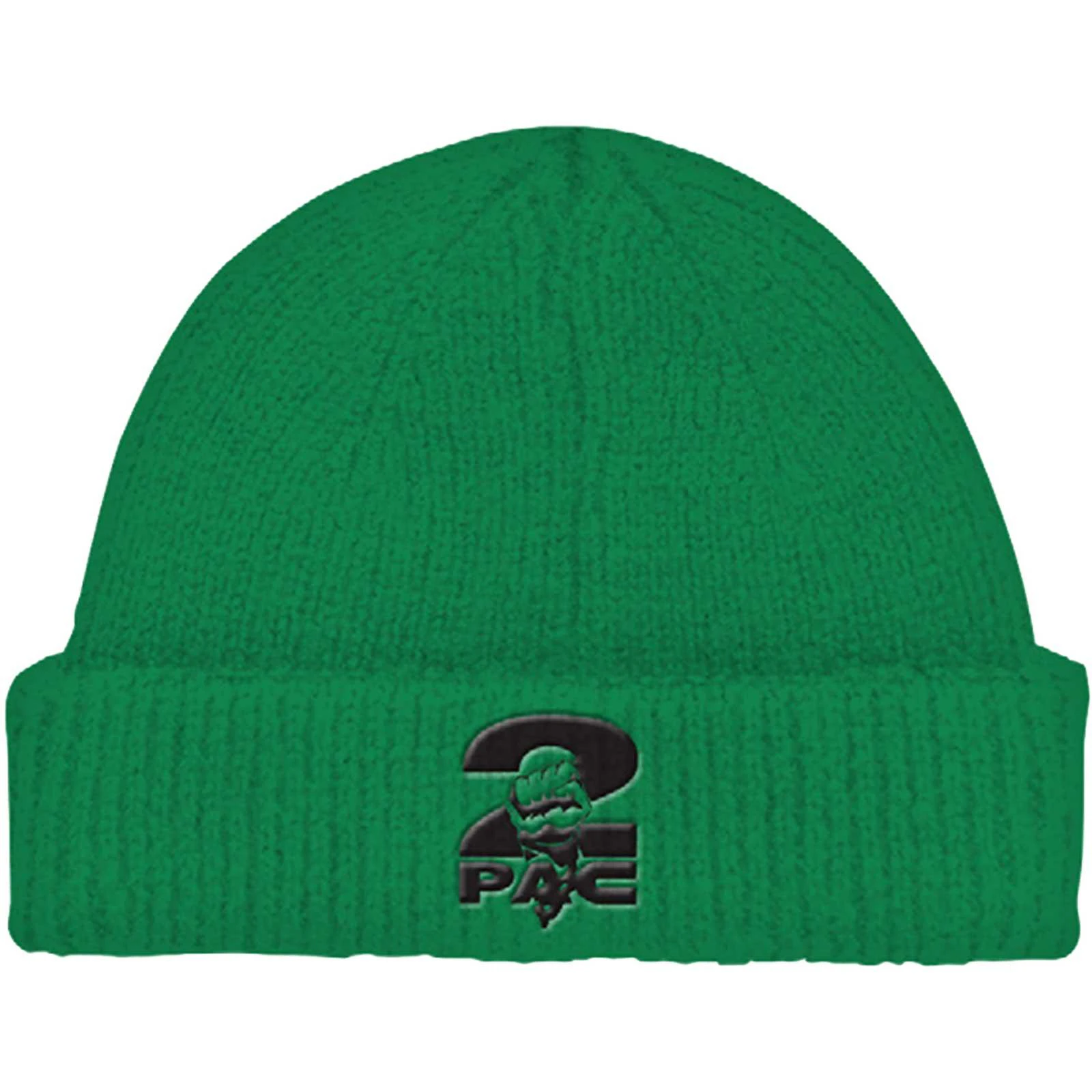 Tupac Shakur Unisex Adult Fist Logo Beanie (Green) - RO3247