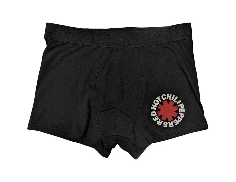 Red Hot Chilli Peppers Unisex Adult Classic Logo Boxer Shorts (Black) - RO10305