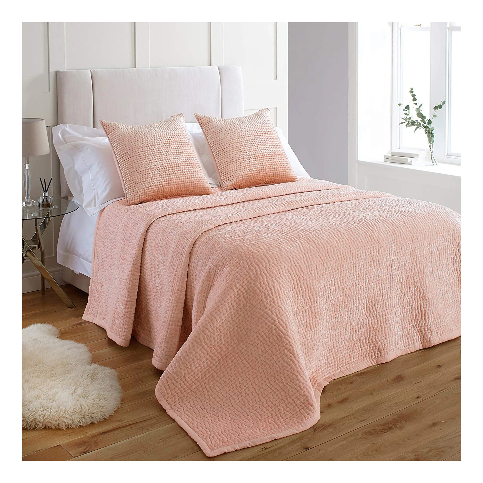 Riva Home Brooklands Bedspread (Blush) - RV206