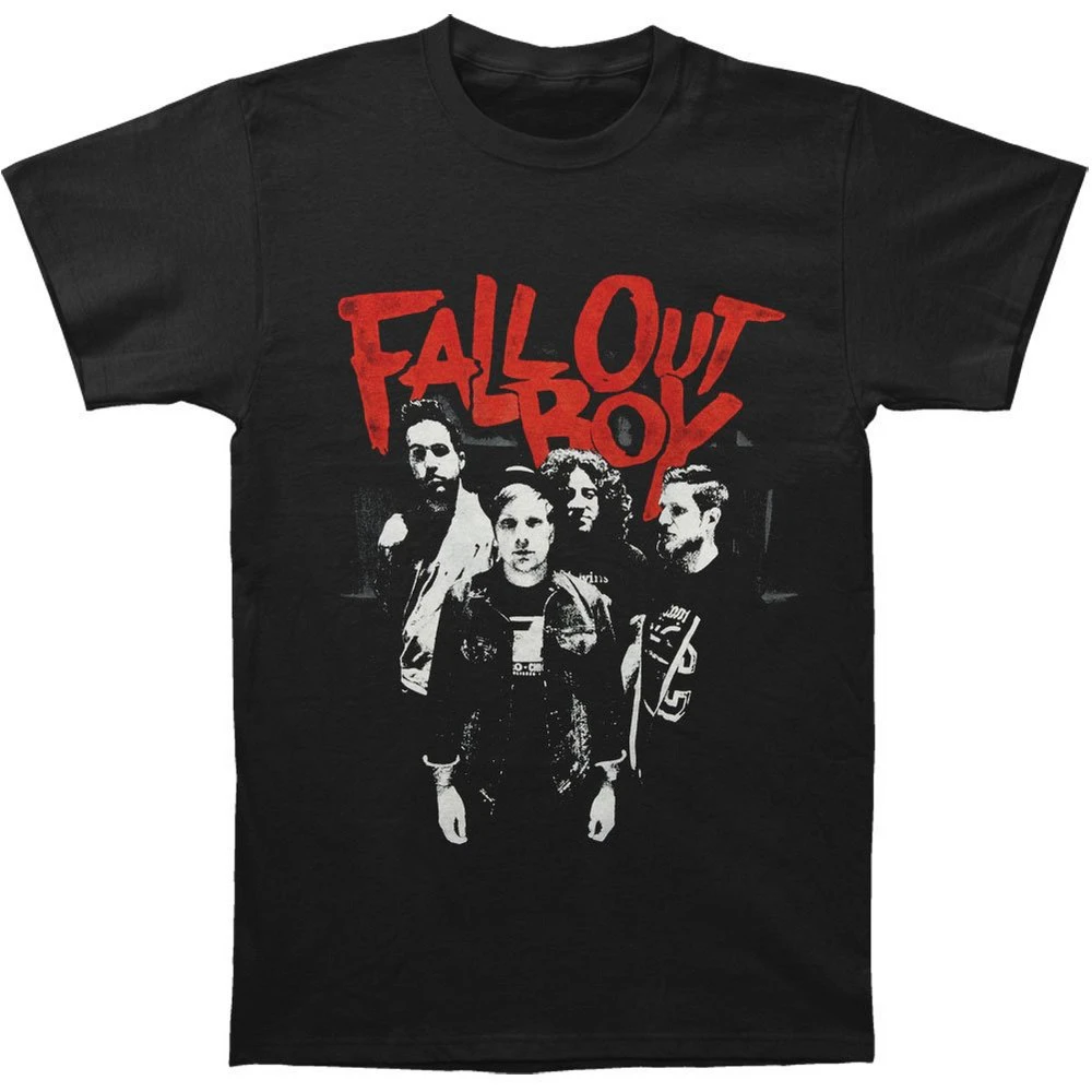 Fall Out Boy Unisex Adult Punk Scratch T-Shirt (Black) - RO3258