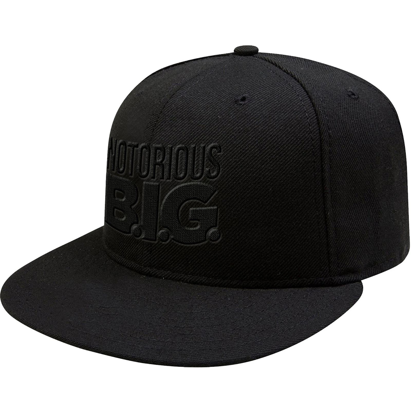 Biggie Smalls Unisex Adult Logo Snapback Cap (Black) - RO8181