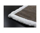 Riva Paoletti Luxe Sherpa Fleece Throw (Mocha) - RV1281