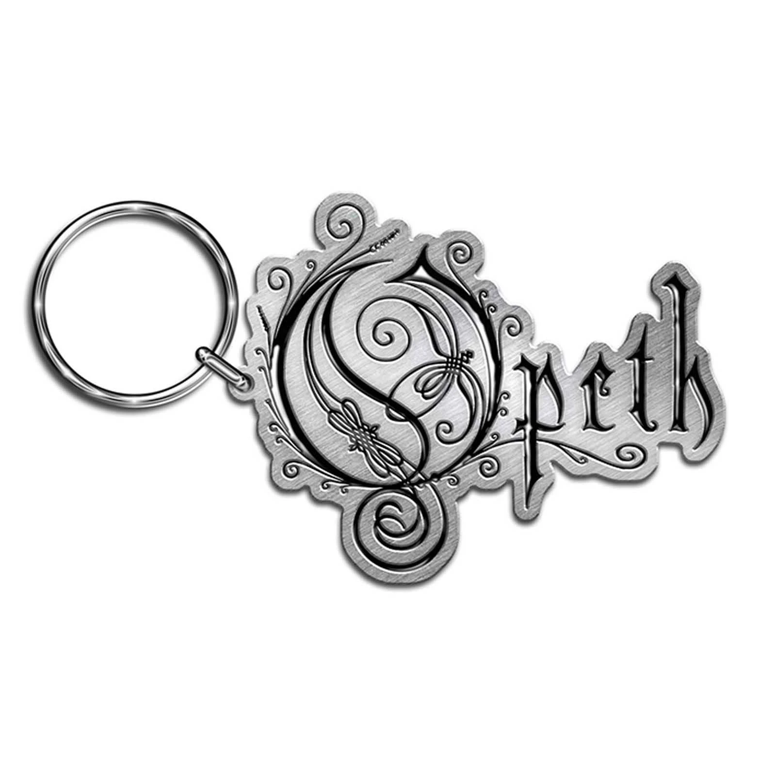 Opeth Logo Die Cast Keyring (Silver/Black) - RO7387