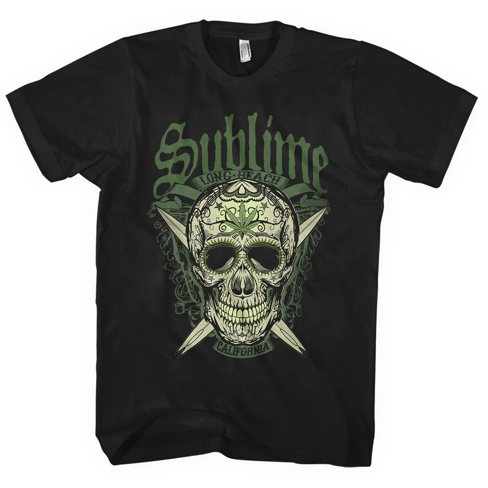 Sublime Unisex Adult Long Beach Cotton T-Shirt (Black) - RO7983