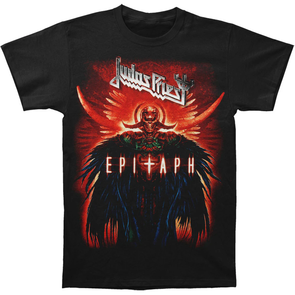 Judas Priest Unisex Adult Epitaph Jumbo Cotton T-Shirt (Black) - RO7300