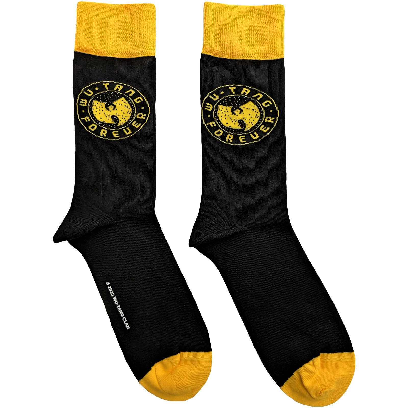 Wu-Tang Clan Unisex Adult Forever Socks (Black/Yellow) - RO9265