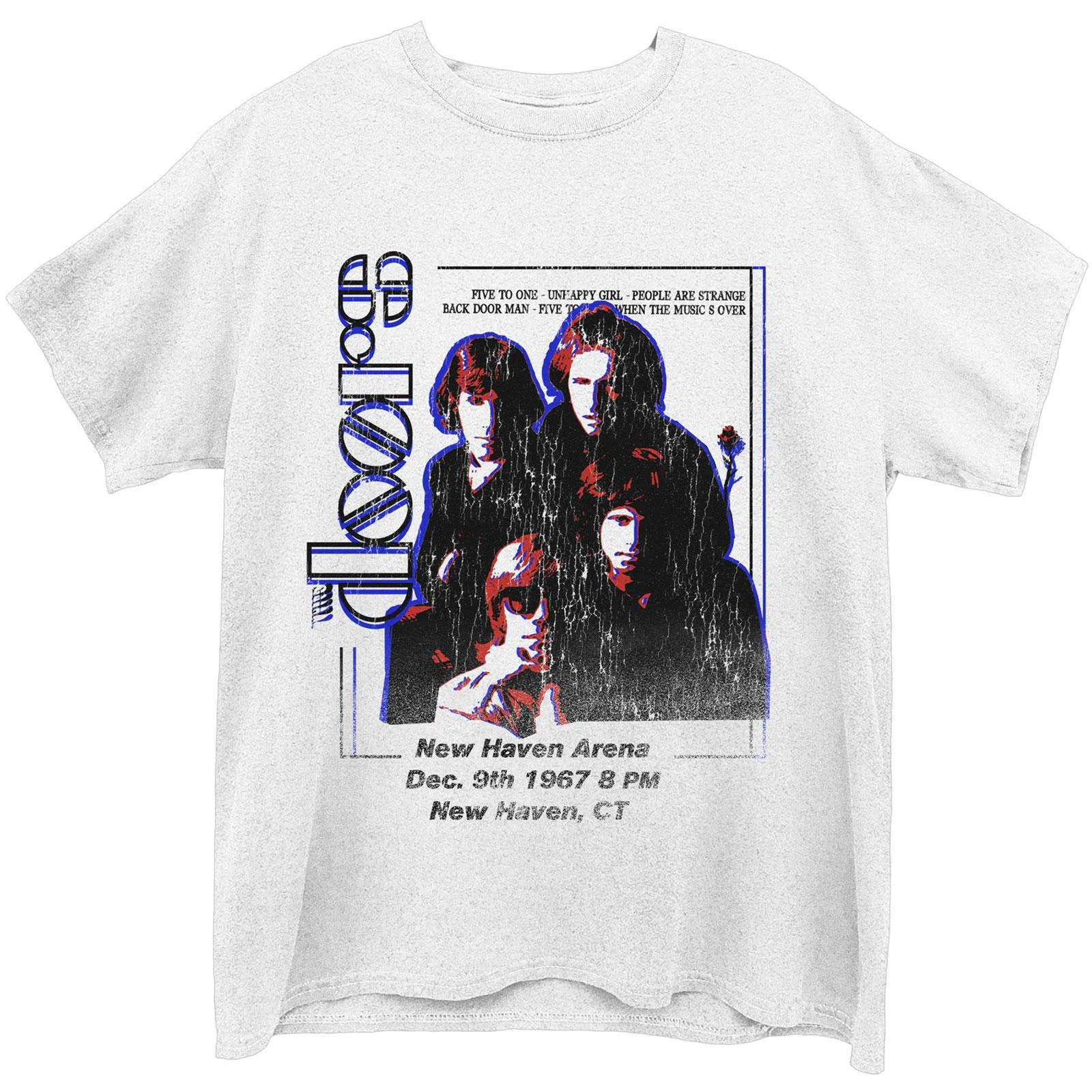 The Doors Unisex Adult New Haven Cotton T-Shirt (White) - RO7239