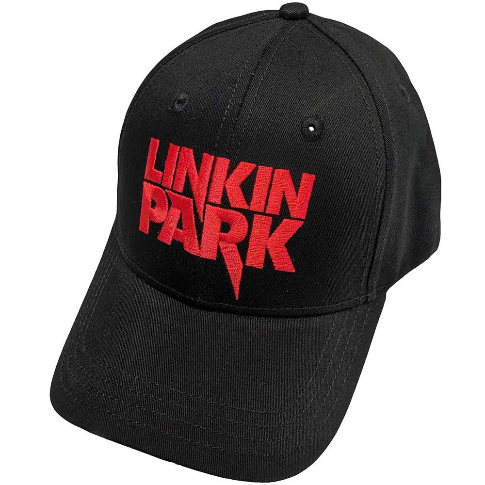 Linkin Park Unisex Adult Logo Baseball Cap (Black/Red) - RO10702