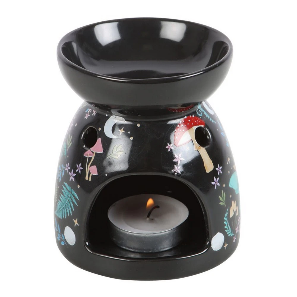 Something Different Dark Forest Forest Oil Burner (Black/Multicoloured) - SD5860