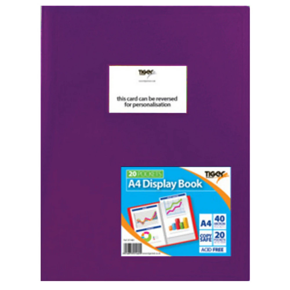 Tiger A4 Flexi Display Book (Purple) - SG14599