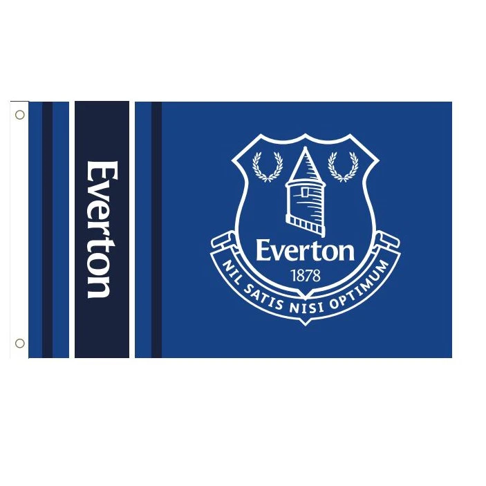 Everton FC Wordmark Crest Flag (Royal Blue/White) - SG21816