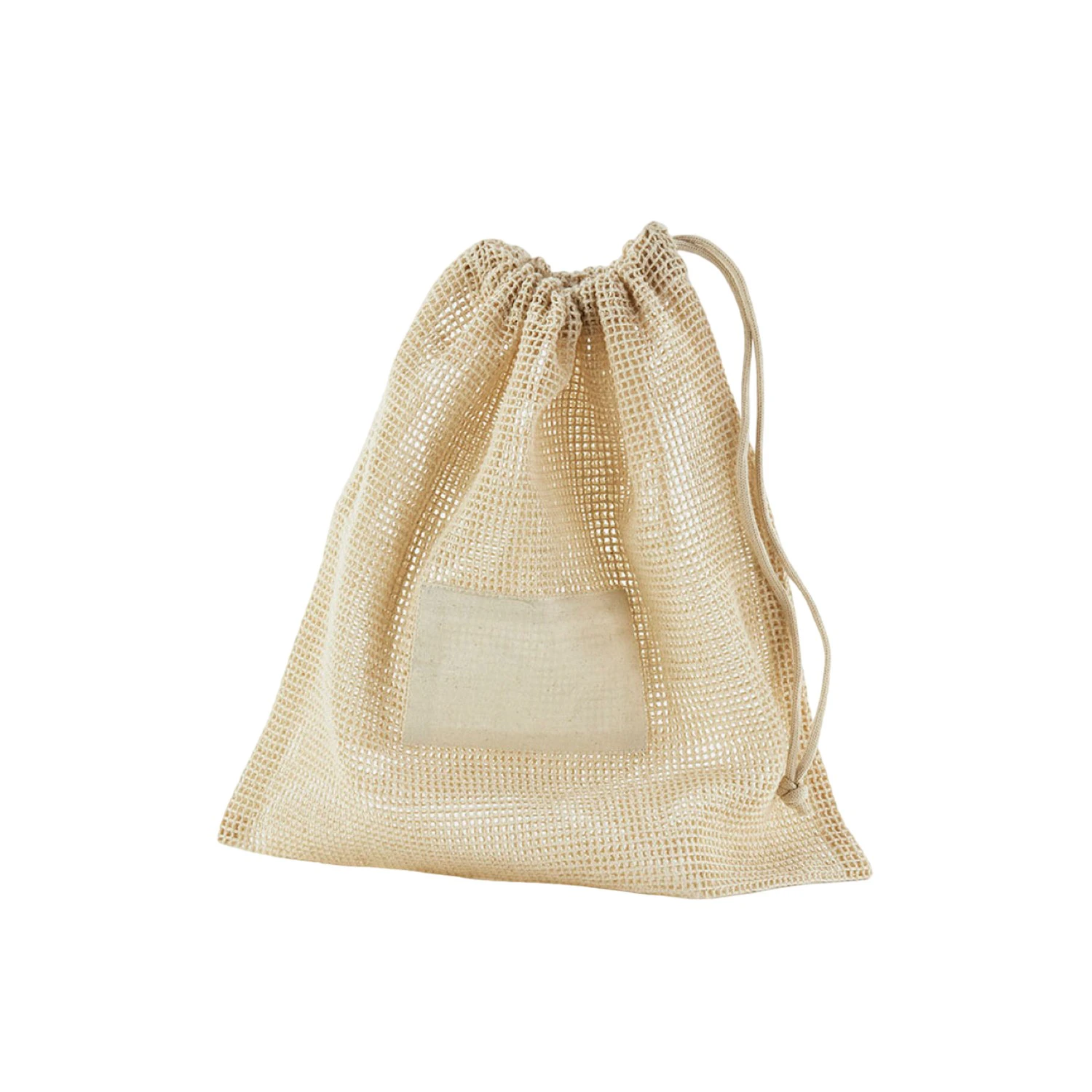 Westford Mill Organic Cotton Drawstring Bag (Natural) - RW9843