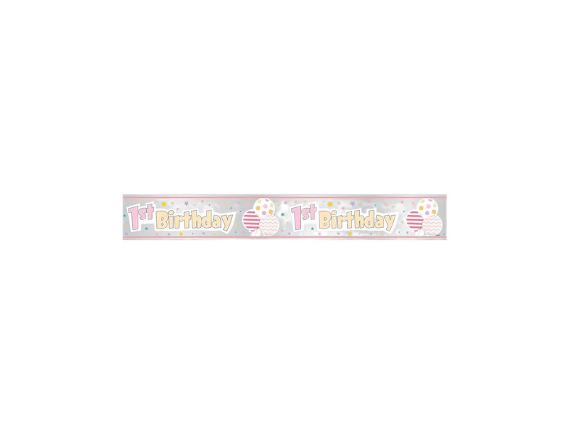 Unique Party 1st Birthday Banner (Pink) - SG22217