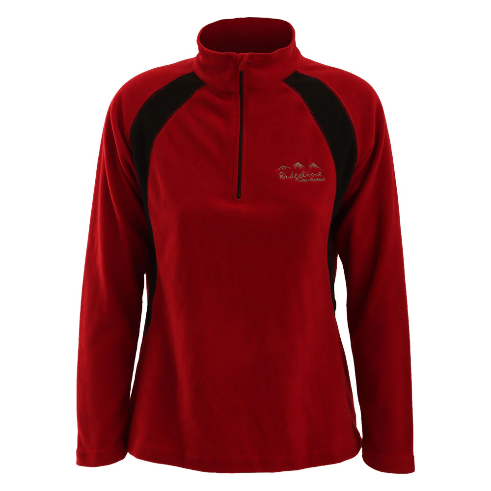 Ridgeline Ribbonwood Fleece Womens Jersey Red XS - Red