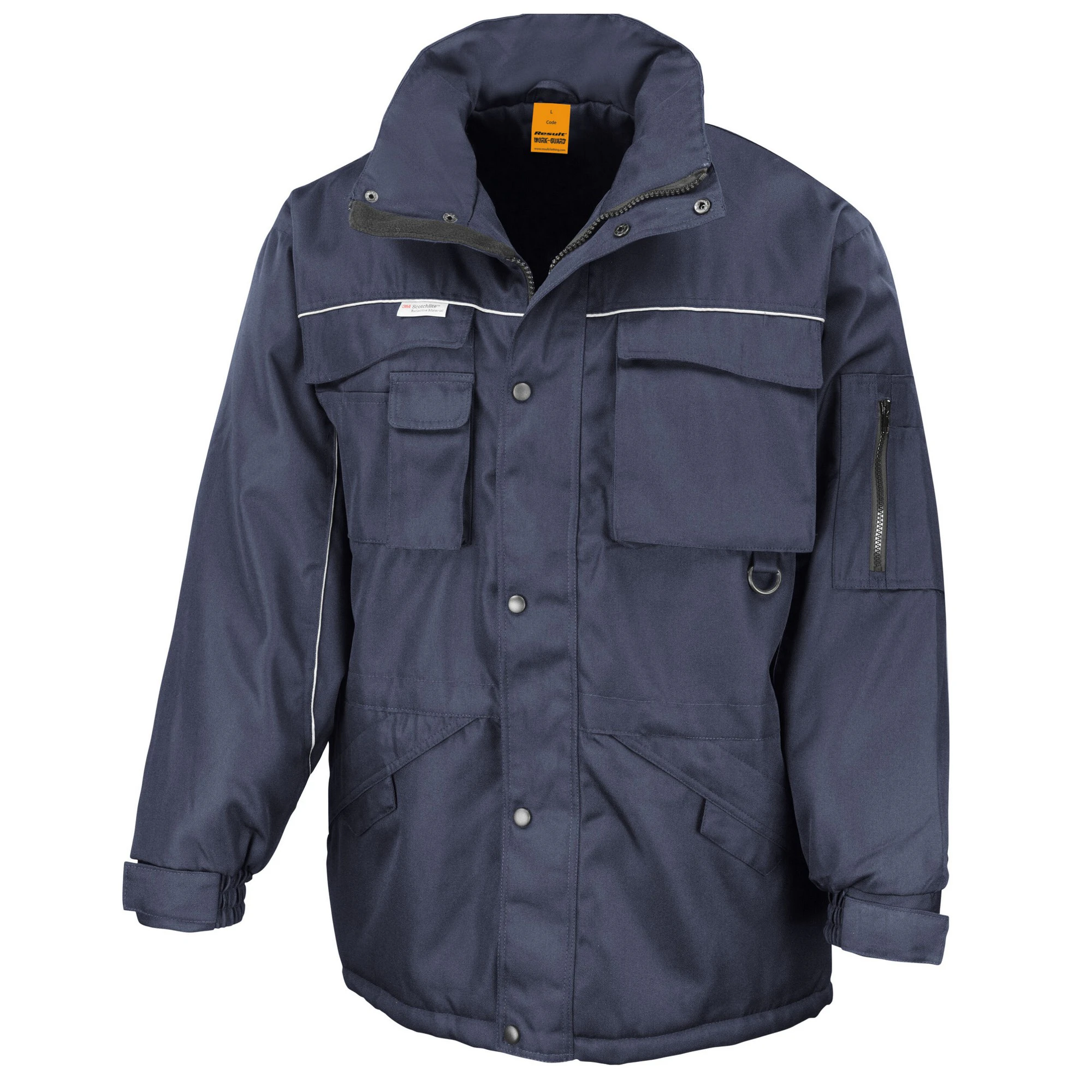 WORK-GUARD by Result Mens Heavy Duty Coat (Navy) - PC6919