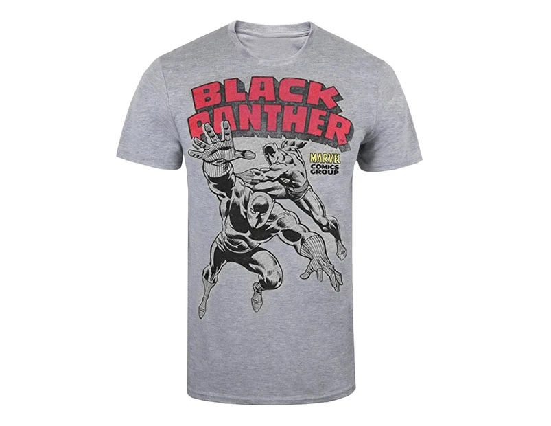 Black Panther Mens Combat Marl T-Shirt (Grey) - TV1509