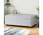 Artiss Ottoman Storage Sofa Bed 112cm Foldable Grey