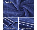 6 Pack Bath Towels Set Cotton Towel Navy