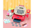 Keezi Kids Cash Register Calculator Pretend Play Shops Money Checkout Toys