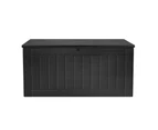 Gardeon Outdoor Storage Box 830L Container Lockable Bench Tool Shed All Black