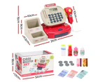 Keezi Kids Cash Register Calculator Pretend Play Shops Money Checkout Toys