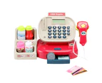 Keezi Kids Cash Register Calculator Pretend Play Shops Money Checkout Toys