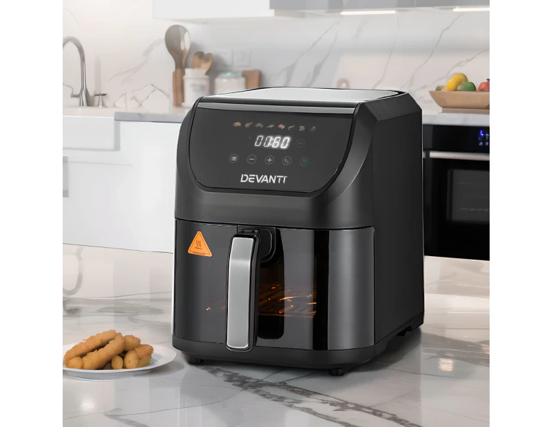 Devanti Air Fryer 5L W/ LCD Touch 1500W