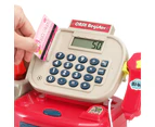 Keezi Kids Cash Register Calculator Pretend Play Shops Money Checkout Toys