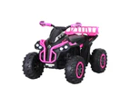 Rigo Kids Ride On Car ATV Quad Motorbike Storage Rack Electric Toys 12V Pink